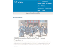 Tablet Screenshot of nuevaschool.org